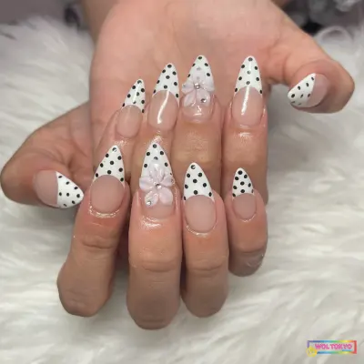 WOLTOKYO 池袋店 池袋ネイル フレンチ プルメリアネイルꕤ︎︎ 担当mai