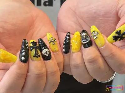 WOLTOKYO Ikebukuro | Nail | Hot Pepper listing | yellow×black kuromuNail☆ by ホットペッパー WOLTOKYO Ikebukuro | Nail | Hot Pepper listing | yellow×black kuromuNail☆ by ホットペッパー